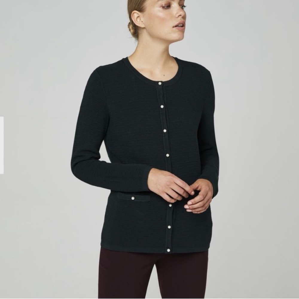 Karl Lagerfeld • Paris Rib Knit • Pearl Cardigan